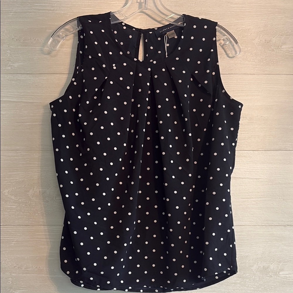 Tommy Hilfiger Black and White Blouse with Classic Elegance